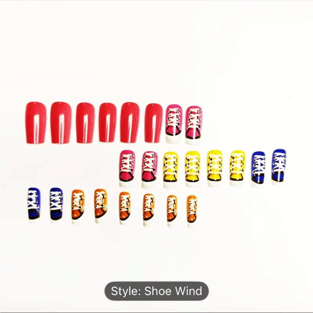Colorful Sneaker Nail Art - Picture 3 of 5